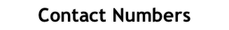 Contact Numbers
